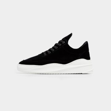 Filling Pieces Low Top Sky Matt Nubuck Black