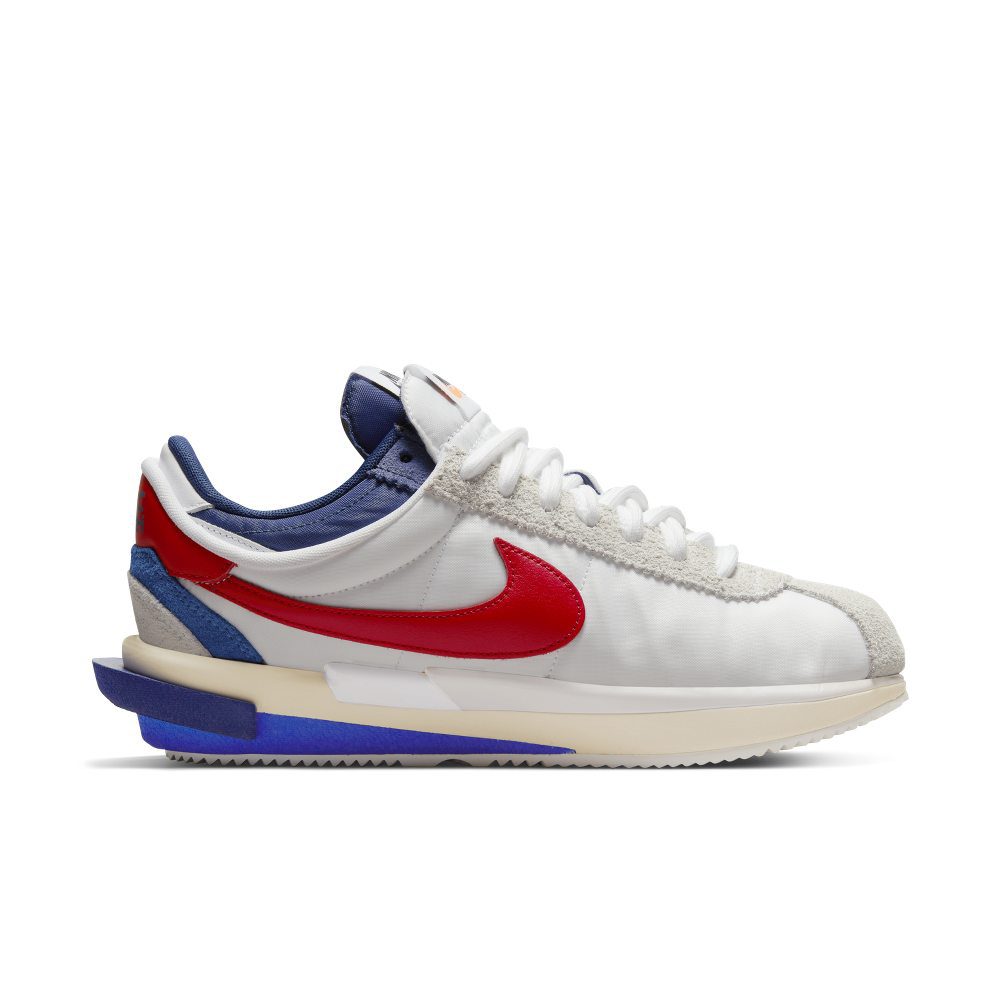 Nike x sacai Zoom Cortez Wit/Light Cream/University Red (DQ0581-100)