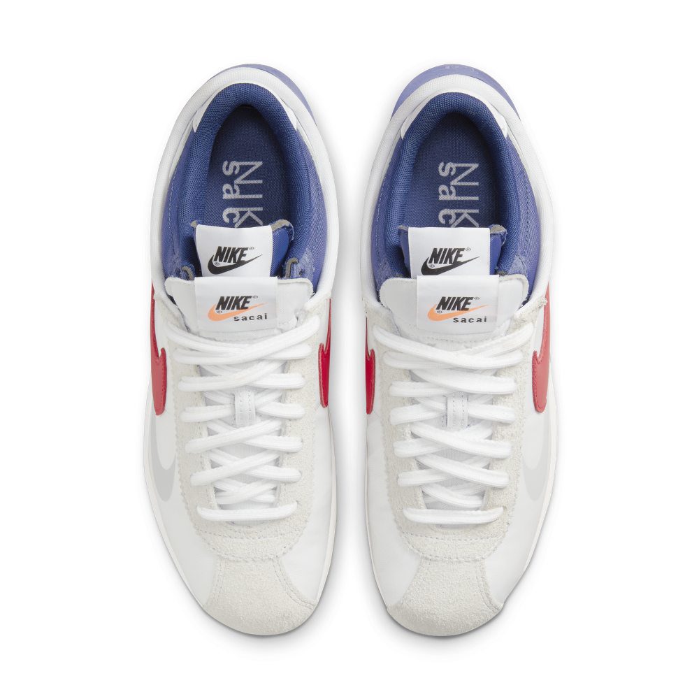 Nike x sacai Zoom Cortez Wit/Light Cream/University Red (DQ0581-100)