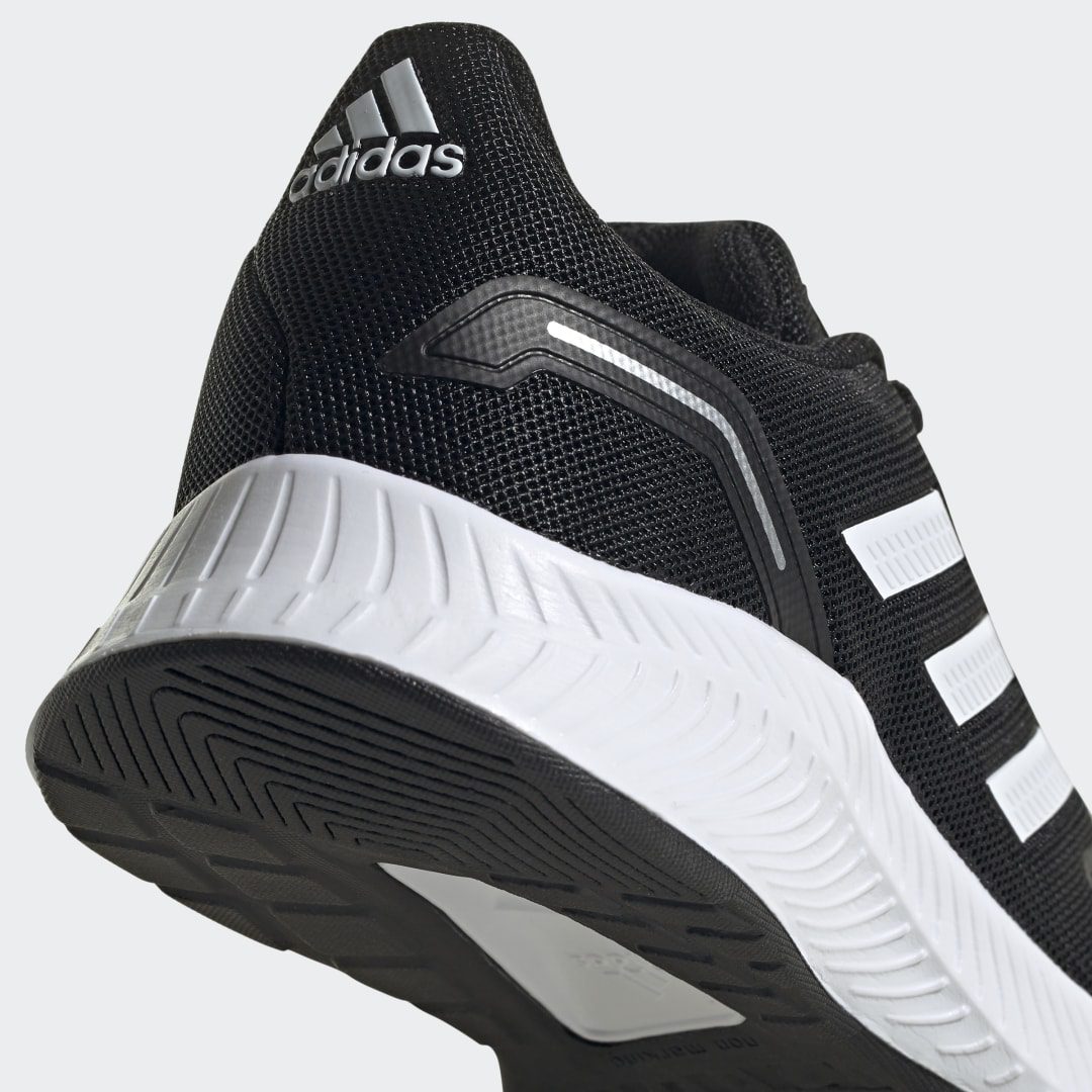 adidas Runfalcon 2.0 Core Black / Cloud White / Silver Metallic (FY9495)