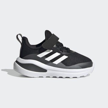 adidas FortaRun Elastic Lace Top Strap Hardloopschoenen Core Black / Cloud White / Grey Six (FZ5499)