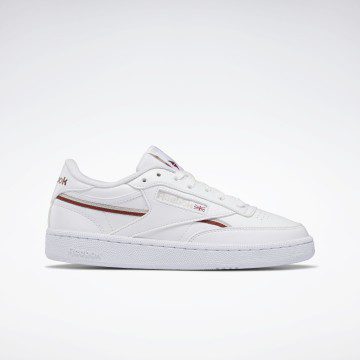 Reebok Club C 85 Vegan Schoenen Cloud White / Stucco / Red Ember