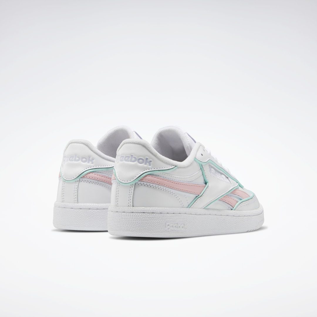 Reebok Club C Revenge Schoenen Cloud White / Pink Glow / Pixel Mint