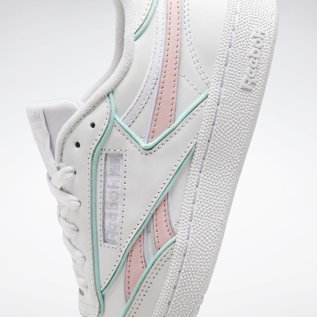 Reebok Club C Revenge Schoenen Cloud White / Pink Glow / Pixel Mint