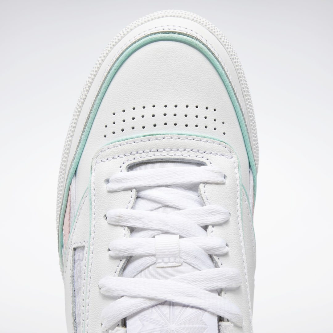 Reebok Club C Revenge Schoenen Cloud White / Pink Glow / Pixel Mint