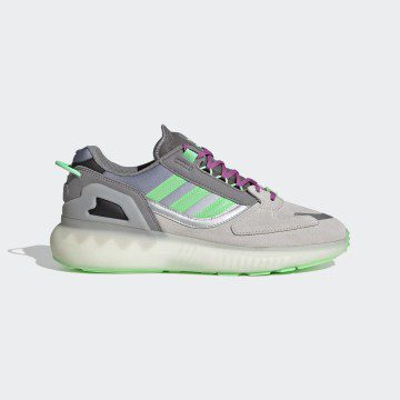 adidas ZX 5K BOOST Grey Three / Beam Green / Semi Pulse Lilac (GX2028)