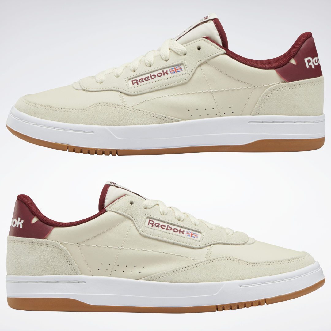 Reebok Court Peak Schoenen Alabaster / Classic Burgundy / Alabaster