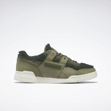 Reebok Workout Plus Schoenen Hunter Green / Pure Grey 8 / Cherry
