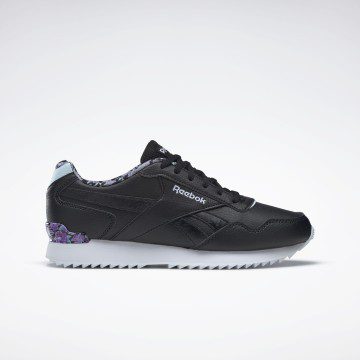 Reebok Royal Glide Ripple Clip Schoenen Core Black / Cloud White / Lucid Lilac