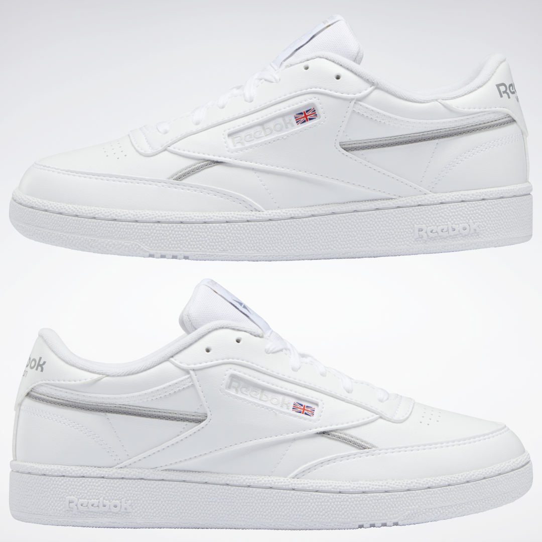 Reebok Club C 85 Vegan Schoenen Cloud White / Pure Grey 2 / Pure Grey 4