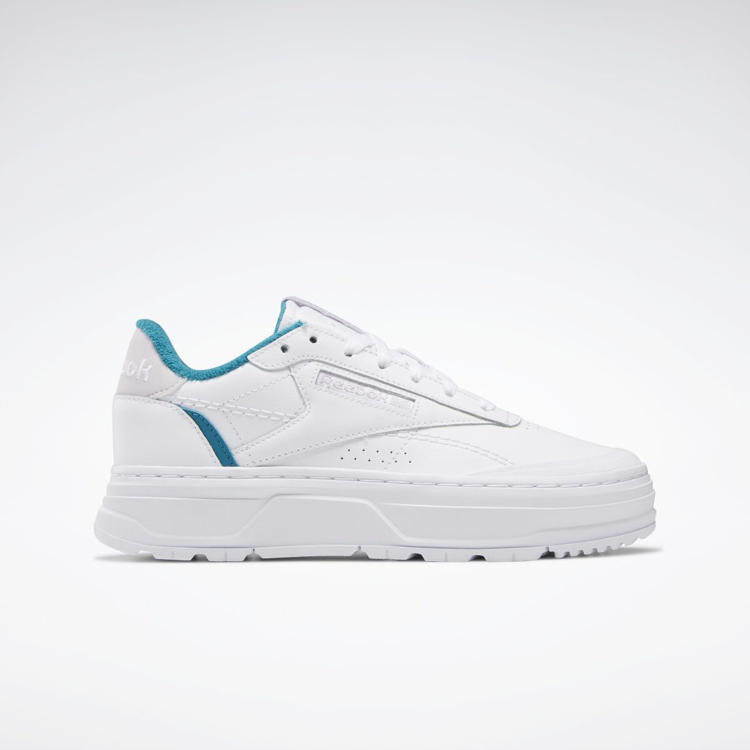 Reebok Club C Double Geo Schoenen Cloud White / Seaport Teal / Quartz Glow