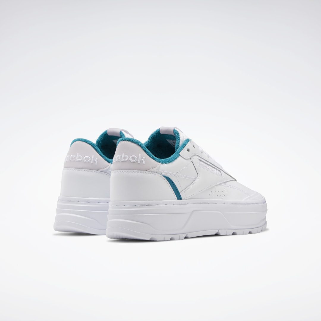 Reebok Club C Double Geo Schoenen Cloud White / Seaport Teal / Quartz Glow