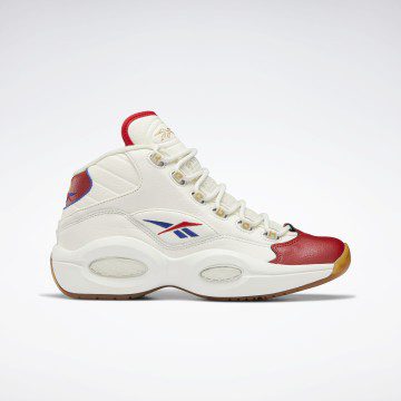 Reebok Question Mid Schoenen Chalk / Vector Red / Vector Blue