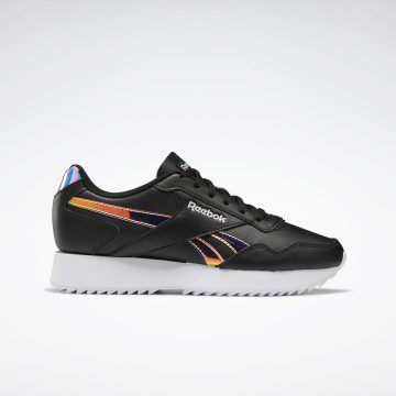 Reebok Royal Glide Ripple Double Schoenen Black / Cloud White / Frost Berry
