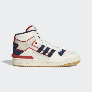 adidas Forum Exhibit Mid Off White / Collegiate Navy / Scarlet (HQ1482)