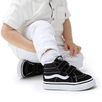 VANS Sk8-mid Reissue Velcro Peuterschoen Zwart (VN00018W6BT)