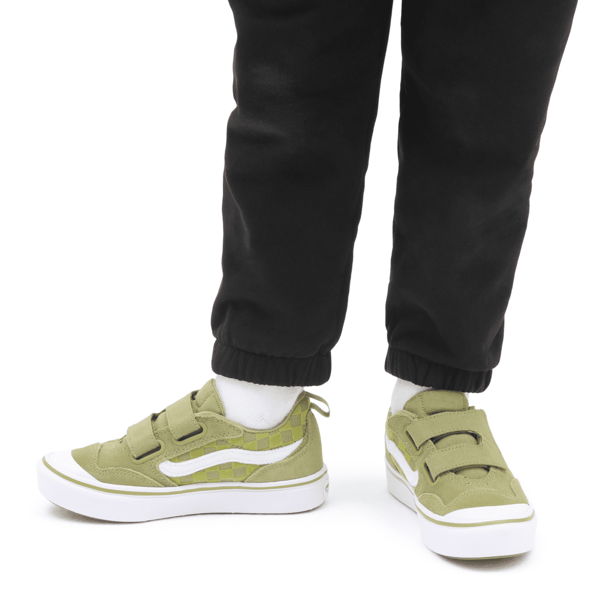 VANS Comfycush New Skool V Kinderschoenen Groen (VN0A4U1POLV)