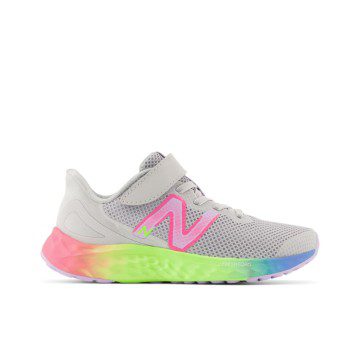 New Balance Fresh Foam Arishi v4 Bungee Lace with Top Strap Light Aluminum / Cyber Lilac / Neon Pink (PAARIV4-41793)