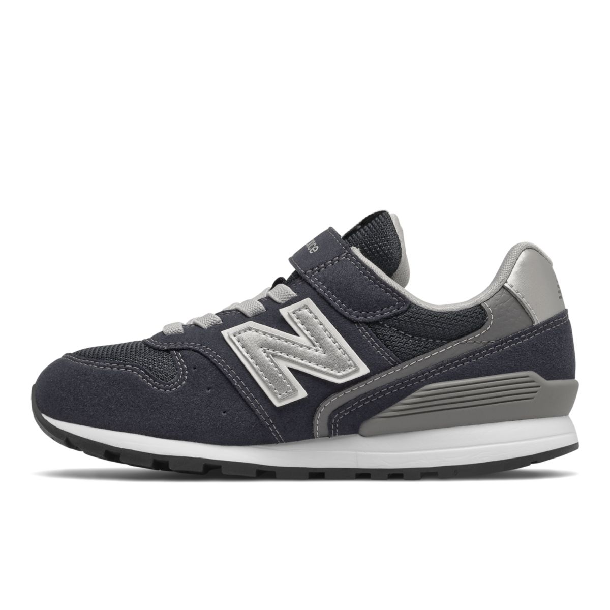 New Balance 996 Bungee Lace with Top Strap Navy / Silver (YV996V3-36221)