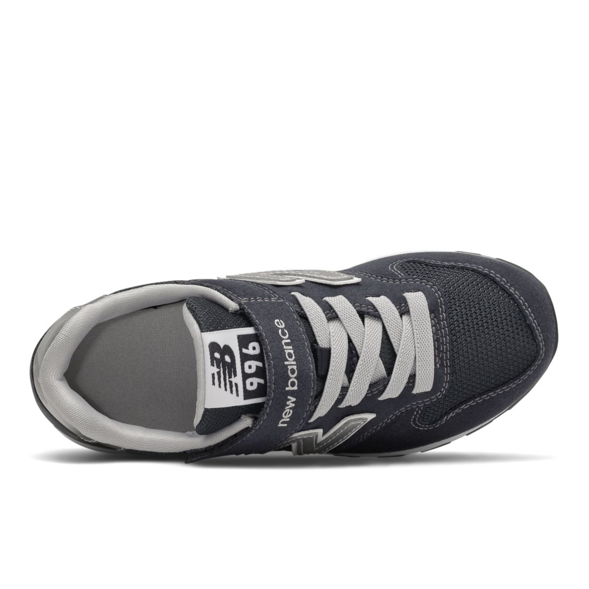 New Balance 996 Bungee Lace with Top Strap Navy / Silver (YV996V3-36221)