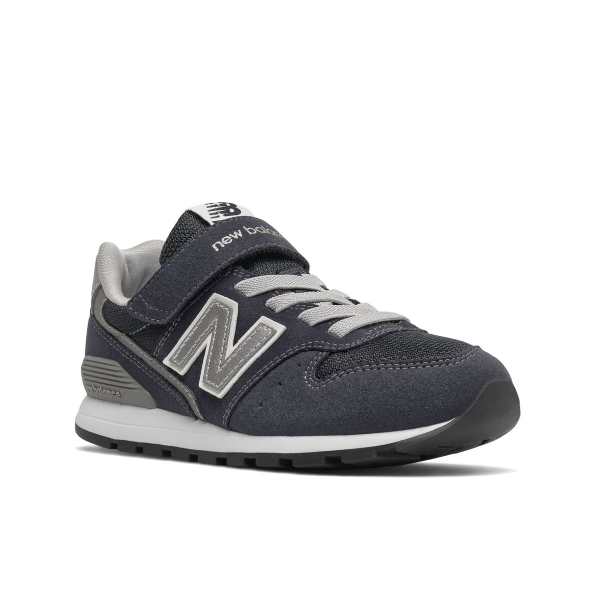 New Balance 996 Bungee Lace with Top Strap Navy / Silver (YV996V3-36221)
