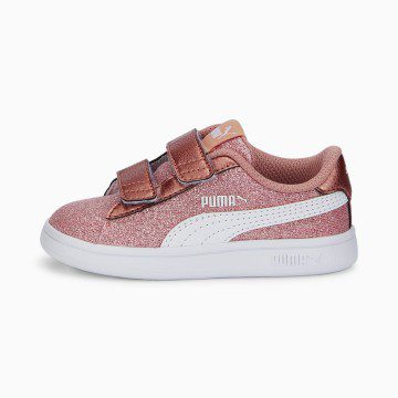 Puma Smash v2 Glitz Glam Roze/Wit/Goud (367380-29)