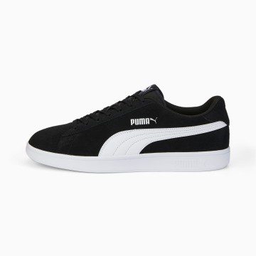 Puma Smash V2 brede Wit/Zwart (386436-01)