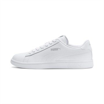Puma Smash v2 leren Wit (365215-07)