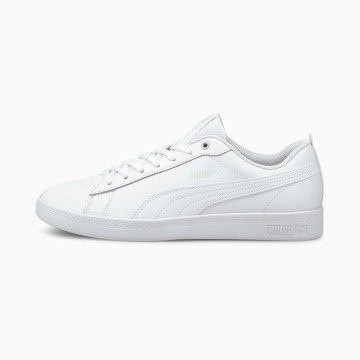 Puma Smash v2 leren Wit (365208-04)