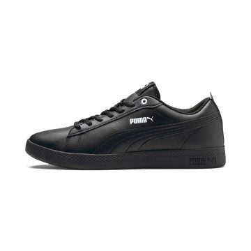 Puma Smash v2 leren Zwart (365208-03)