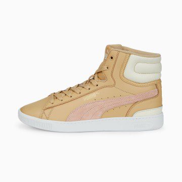Puma Vikky v3 halfhoge leren Roze/Goud (387610-04)