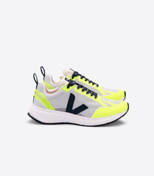 Veja CONDOR MESH LIGHT GREY JAUNE FLUO (CD012431)
