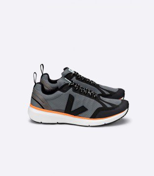 Veja CONDOR 2 ALVEOMESH CONCRETE BLACK NEON ORANGE (CL012484)