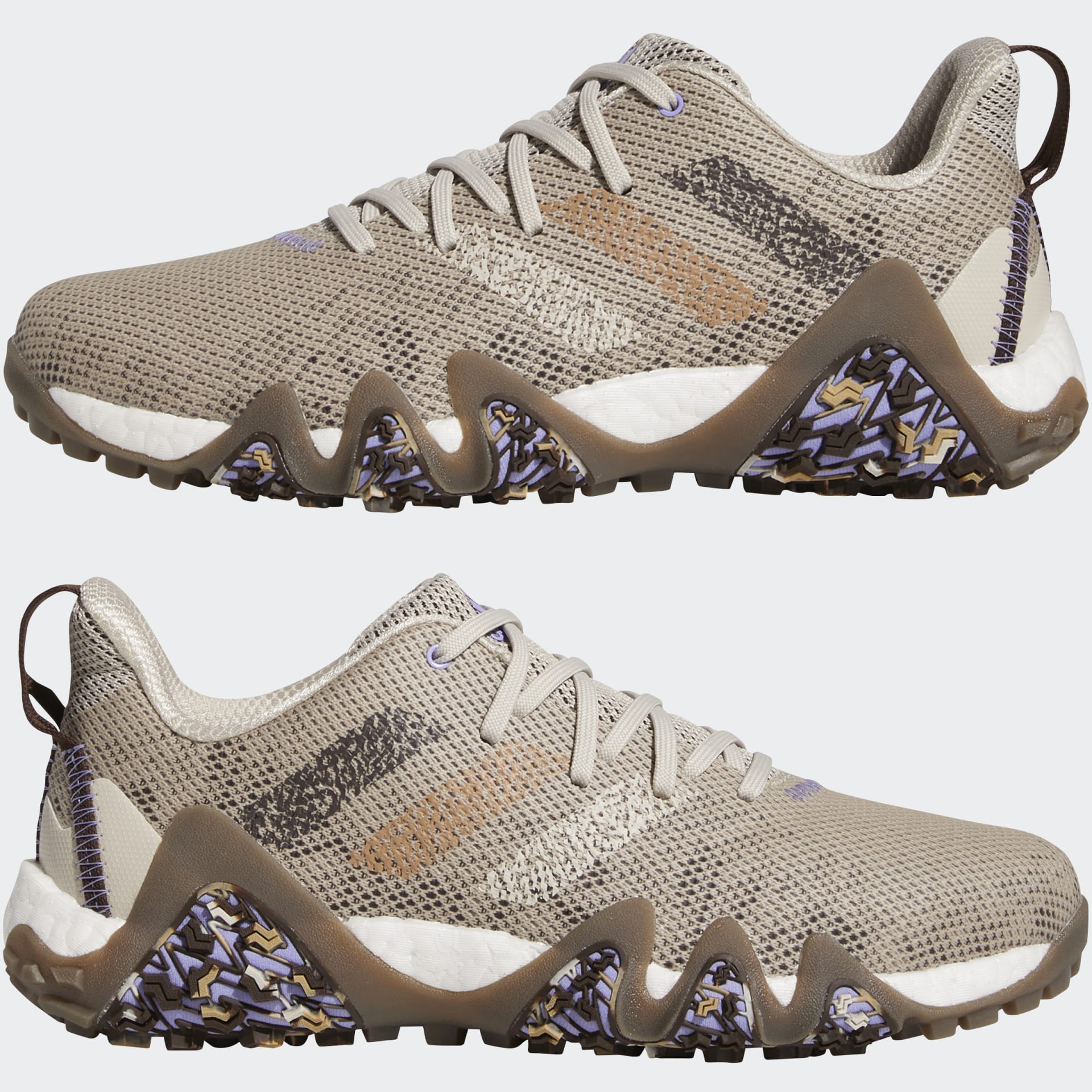 adidas Codechaos 22 Recycled Polyester Spikeless Golfschoenen Bliss / Brown / Light Purple (GX4118)