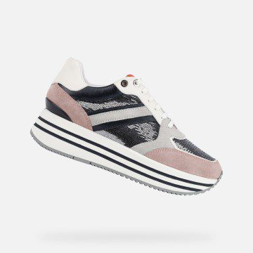 Geox Kency Woman light grey/light prune (D25QHC0AT22C1L8U)