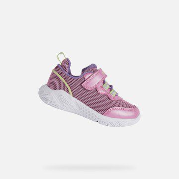Geox Sprintye Baby fuchsia/acid green (B254TE07TBCC8N3A)