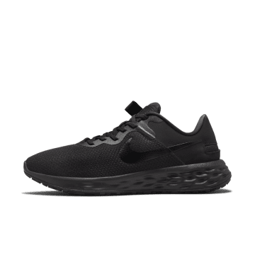 Nike Revolution 6 FlyEase Next Nature Eenvoudig aan en uit te trekken (extra breed) Zwart (DD8476-001)