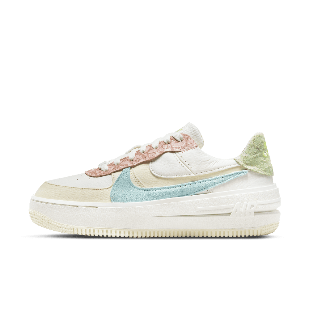 Women's Fake Air Force 1 PLT.AF.ORM Pastel Leopard DX2671-100|repsneakerbst.org