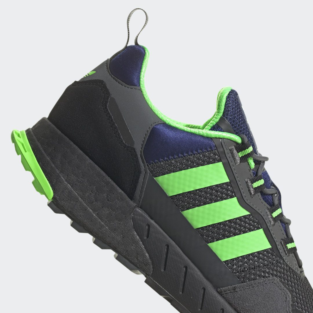adidas ZX 1K Boost Grey Six / Screaming Green / Core Black (H00430)