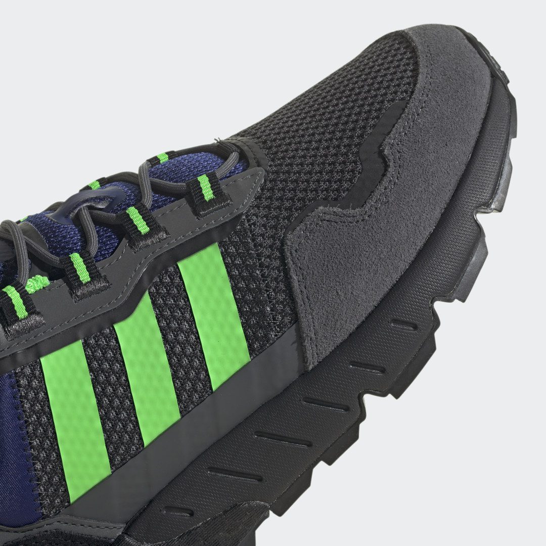 adidas ZX 1K Boost Grey Six / Screaming Green / Core Black (H00430)