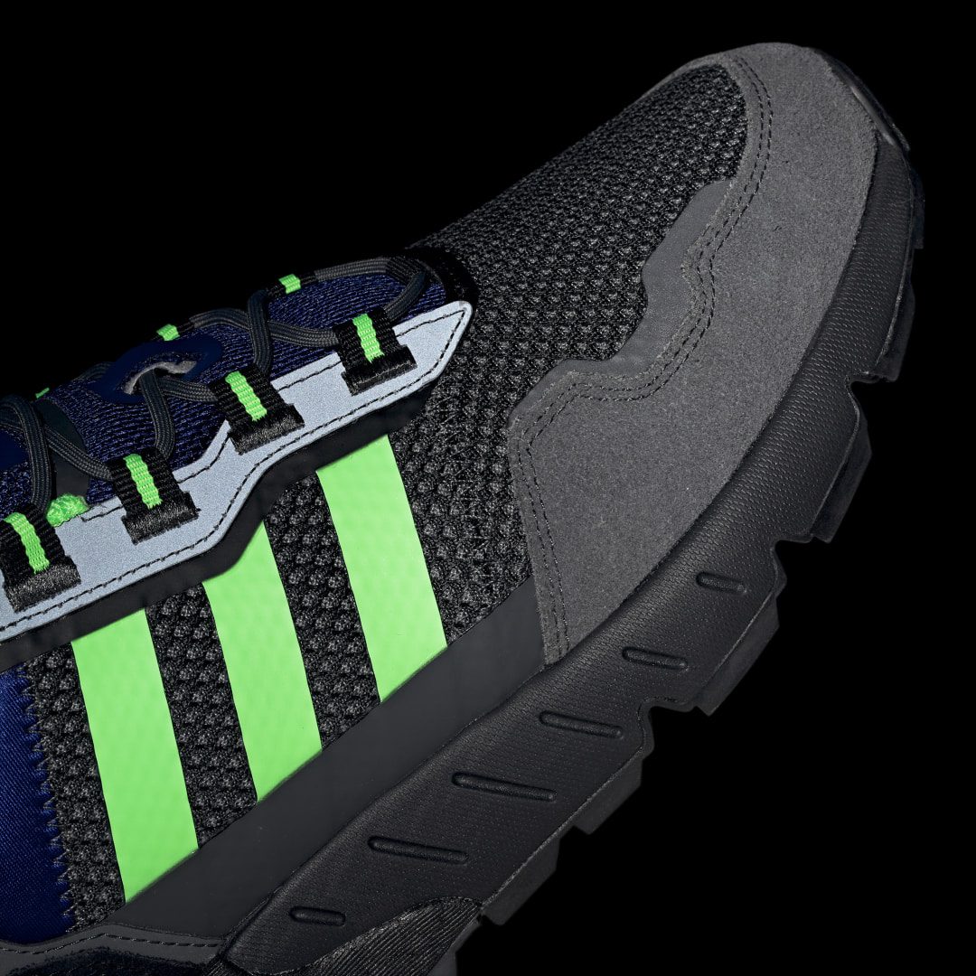 adidas ZX 1K Boost Grey Six / Screaming Green / Core Black (H00430)
