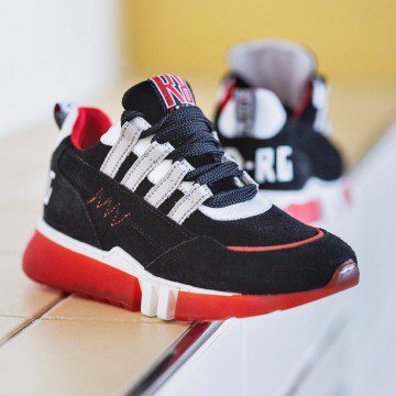 Red-Rag Sneakers Rood / Zwart (13593-923)
