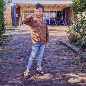 Red-Rag Sneakers Groen / Oranje / Wit / Zwart (13569-559)