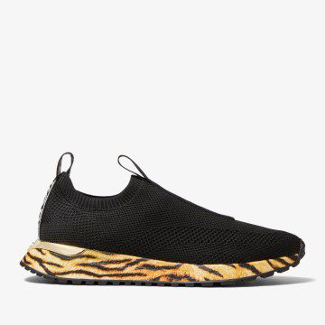 Michael Kors MK Bodie Logo Tape Mesh Slip-On Trainer – Black (43F2BDFP3D-0001)