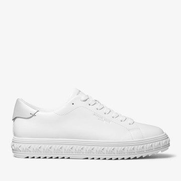 Michael Kors MK Grove Leather Sneaker – Optic White (43F2GVFS7L-1999)