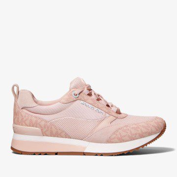 Michael Kors MK Allie Stride Mesh and Logo Trainer – Soft Pink (43S2ALFS7D-1663)