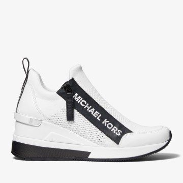 Michael Kors MK Willis Stretch Knit Trainer – Optic White (43S2WIFS2D-1999)
