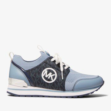 Michael Kors MK Dash Stretch Knit and Logo Trainer – Chambray/navy (43T2DAFS4D-8879)