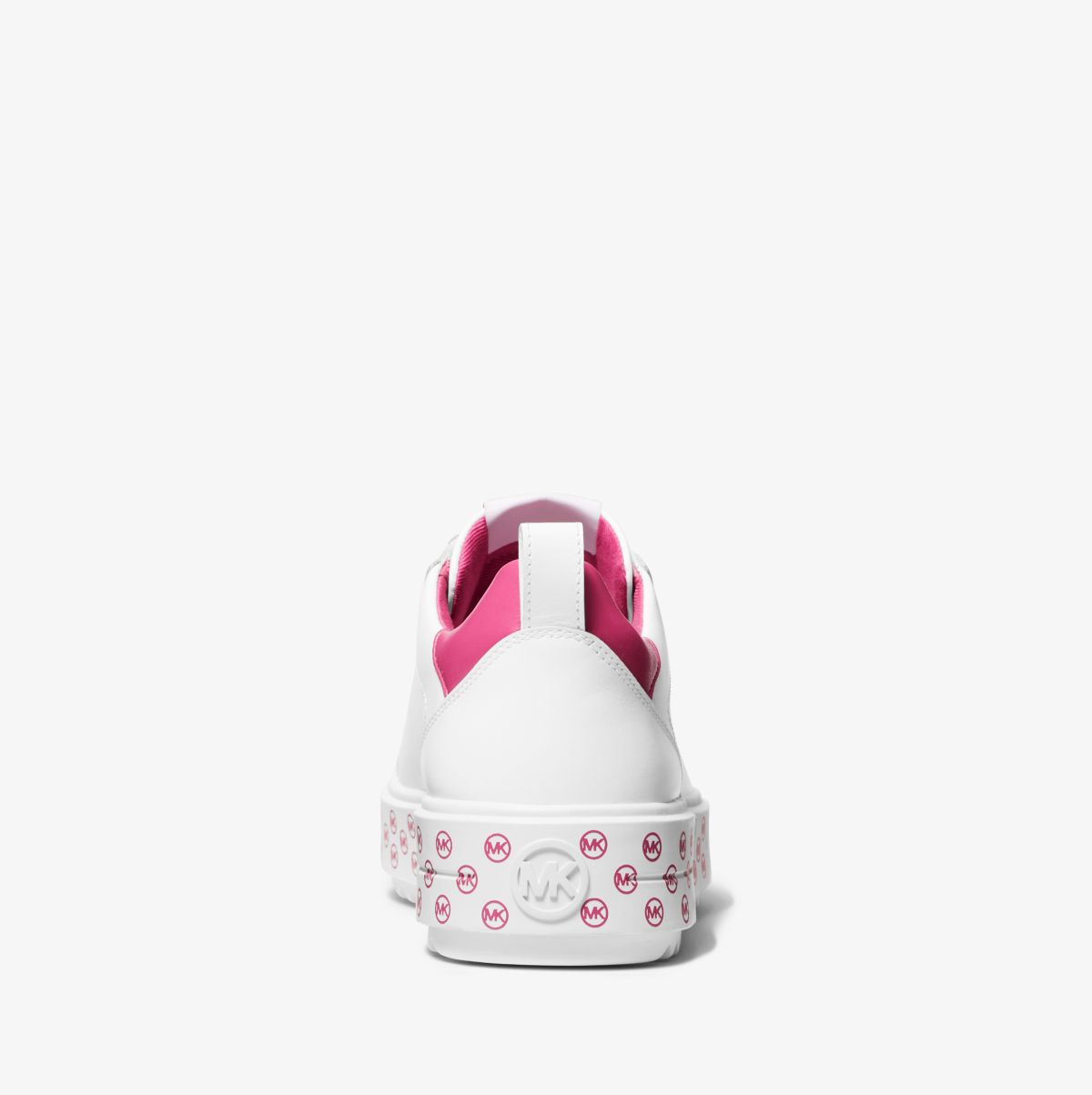 Michael Kors MK Emmett Logo Charm Leather Trainer – French Pink (43T2ETFS3L-7575)