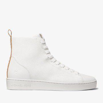 Michael Kors MK Edie Mesh High-Top Sneaker – Optic White (43T2NVFS2D-1999)